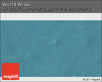 Satellite 3D Map of the Area around 13° 55' 11" S, 139° 28' 29" E