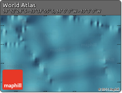 Satellite Map of the Area around 13° 55' 11" S, 13° 31' 30" W