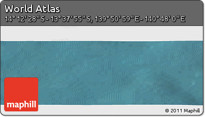 Satellite Panoramic Map of the Area around 13° 55' 11" S, 140° 19' 29" E