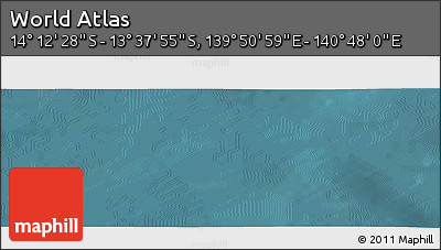 Satellite Panoramic Map of the Area around 13° 55' 11" S, 140° 19' 29" E