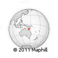 Outline Map of the Area around 13° 55' 11" S, 145° 25' 30" E, rectangular outline