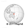 Outline Map of the Area around 13° 55' 11" S, 147° 58' 29" E, rectangular outline