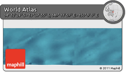 Satellite Panoramic Map of the Area around 13° 55' 11" S, 149° 40' 30" E