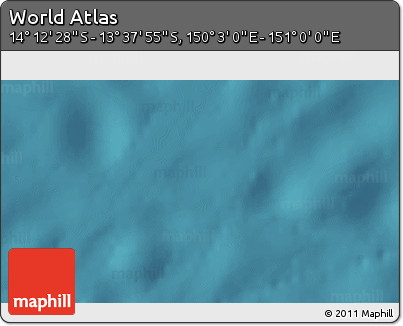 Satellite 3D Map of the Area around 13° 55' 11" S, 150° 31' 30" E