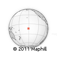 Outline Map of the Area around 13° 55' 11" S, 151° 13' 29" W, rectangular outline