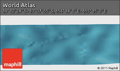 Satellite Panoramic Map of the Area around 13° 55' 11" S, 154° 46' 30" E
