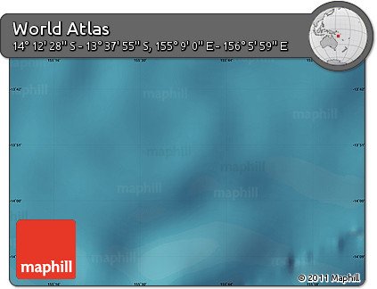 Satellite Map of the Area around 13° 55' 11" S, 155° 37' 30" E