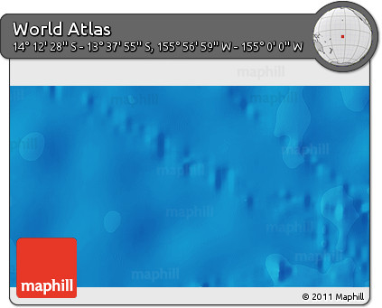 Political 3D Map of the Area around 13° 55' 11" S, 155° 28' 29" W
