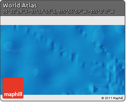 Political 3D Map of the Area around 13° 55' 11" S, 155° 28' 29" W