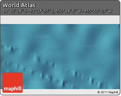 Satellite 3D Map of the Area around 13° 55' 11" S, 156° 19' 29" W