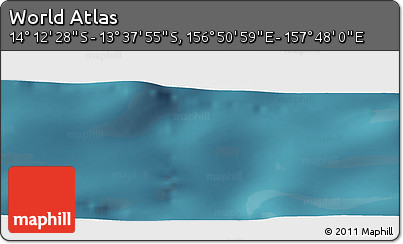 Satellite Panoramic Map of the Area around 13° 55' 11" S, 157° 19' 29" E