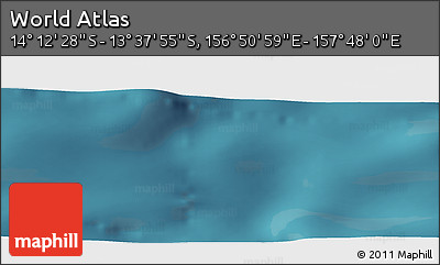 Satellite Panoramic Map of the Area around 13° 55' 11" S, 157° 19' 29" E