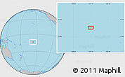Gray Location Map of the area around 13° 55' 11" S, 157° 10' 30" W