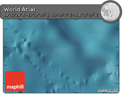 Satellite Map of the Area around 13° 55' 11" S, 164° 7' 30" E
