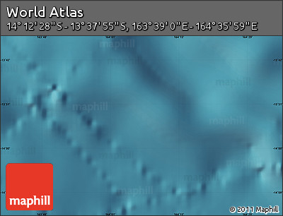 Satellite Map of the Area around 13° 55' 11" S, 164° 7' 30" E