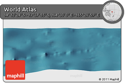 Satellite Panoramic Map of the Area around 13° 55' 11" S, 164° 58' 29" E