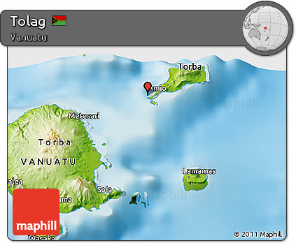 Physical 3D Map of Tolag