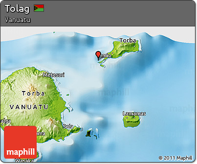 Physical 3D Map of Tolag