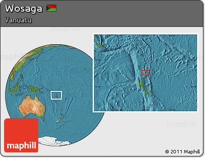 Satellite Location Map of Wosaga