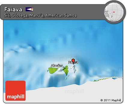 Physical 3D Map of Faiava