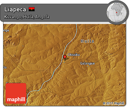 Physical 3D Map of Liapeca