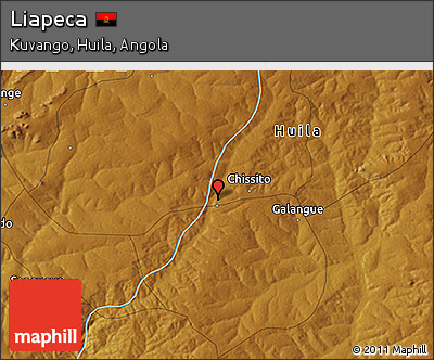 Physical 3D Map of Liapeca
