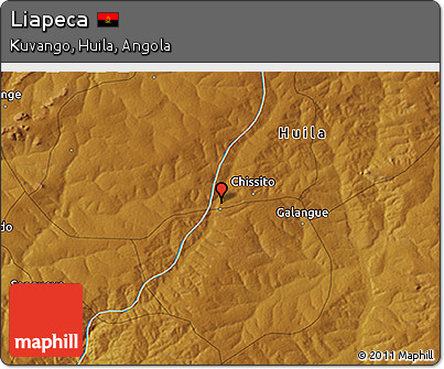 Physical 3D Map of Liapeca