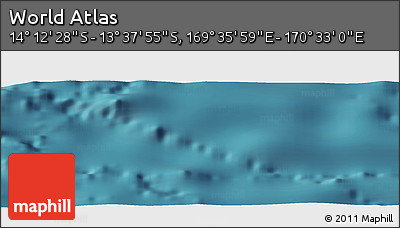 Satellite Panoramic Map of the Area around 13° 55' 11" S, 170° 4' 29" E