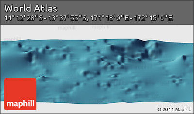 Satellite Panoramic Map of the Area around 13° 55' 11" S, 171° 46' 30" E