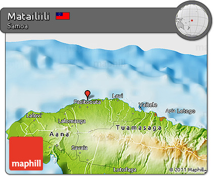 Physical 3D Map of Matailiili