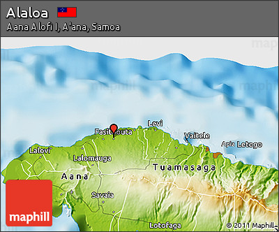 Physical 3D Map of Alaloa