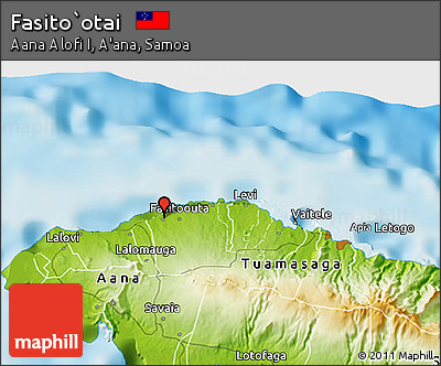 Physical 3D Map of Fasito`otai