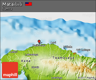 Physical 3D Map of Matailiili