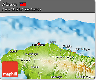 Physical 3D Map of Alaloa