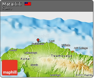 Physical 3D Map of Matailiili