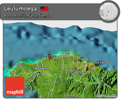 Satellite 3D Map of Leulumoega