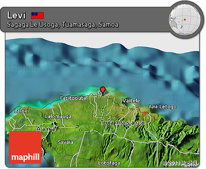 Satellite 3D Map of Levi