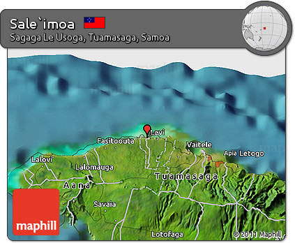 Satellite 3D Map of Sale`imoa