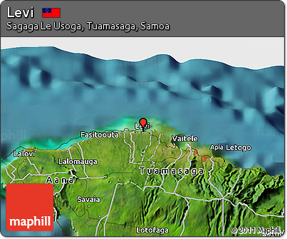 Satellite 3D Map of Levi
