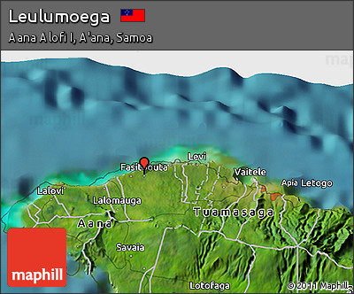 Satellite 3D Map of Leulumoega