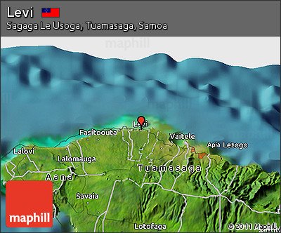 Satellite 3D Map of Levi