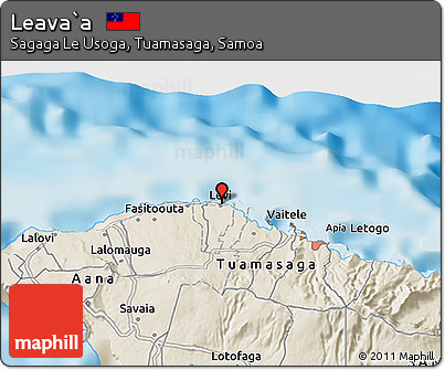 Shaded Relief 3D Map of Leava`a