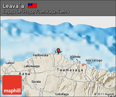 Shaded Relief 3D Map of Leava`a