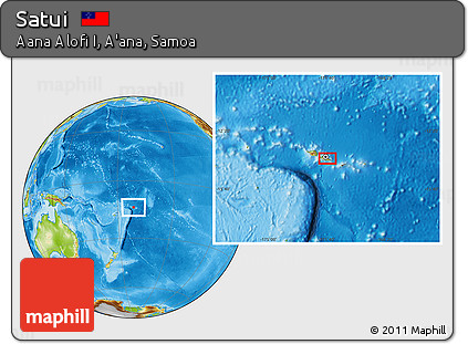 Physical Location Map of Satui