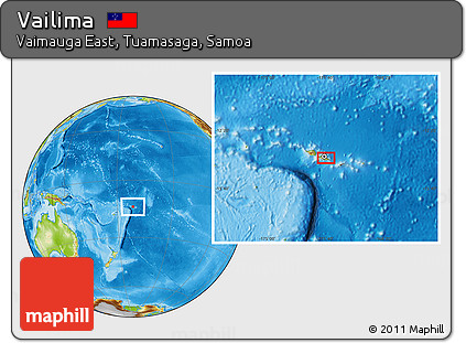 Physical Location Map of Vailima