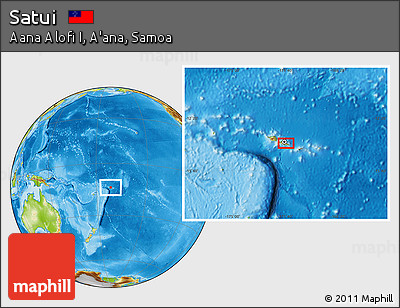 Physical Location Map of Satui