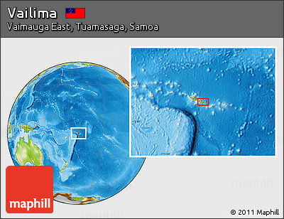 Physical Location Map of Vailima