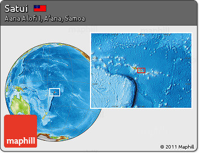 Physical Location Map of Satui