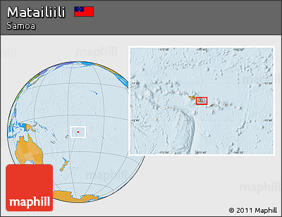 Political Location Map of Matailiili