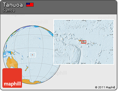 Political Location Map of Tanuoa